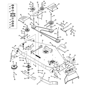 Part Location Diagram of 738-04462 MTD BOLT-SHOULDER .74